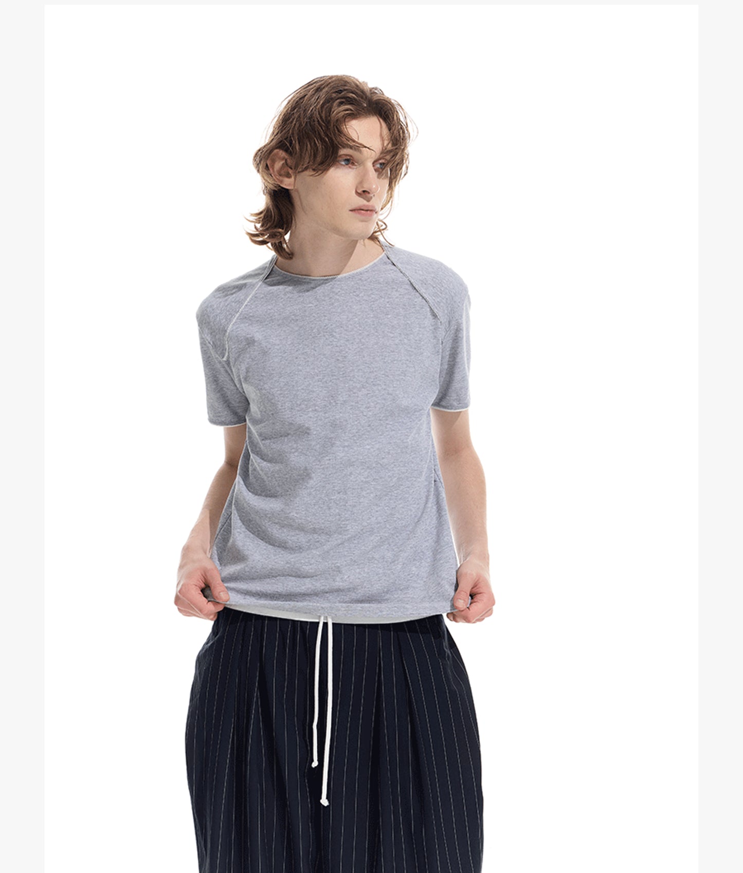 Raglan Basic Slim Fit T-Shirt