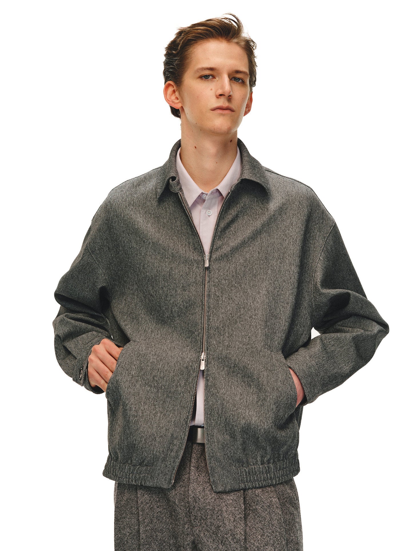Snowflake Texture Lapel Jacket