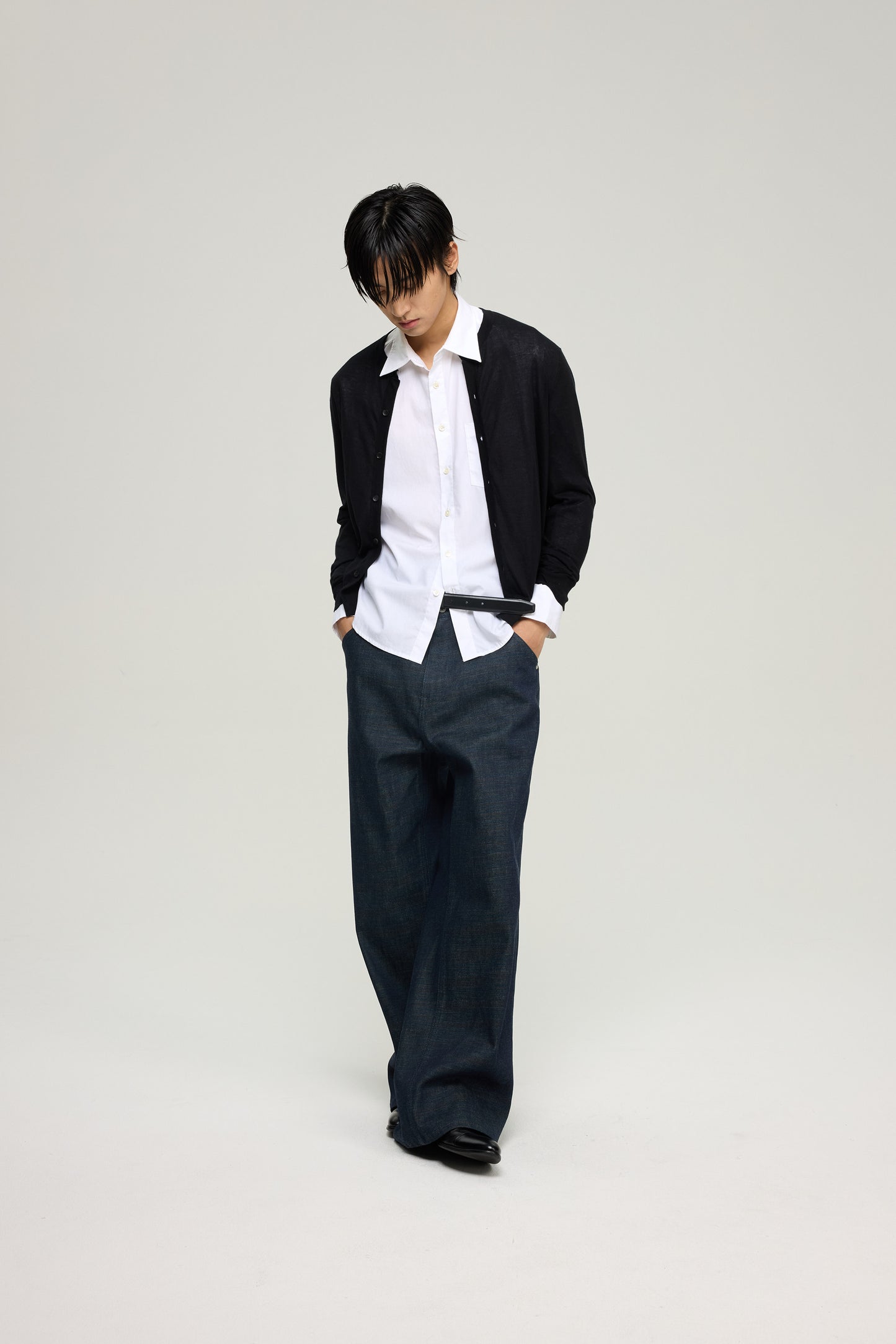 Moire Raw Denim Jeans