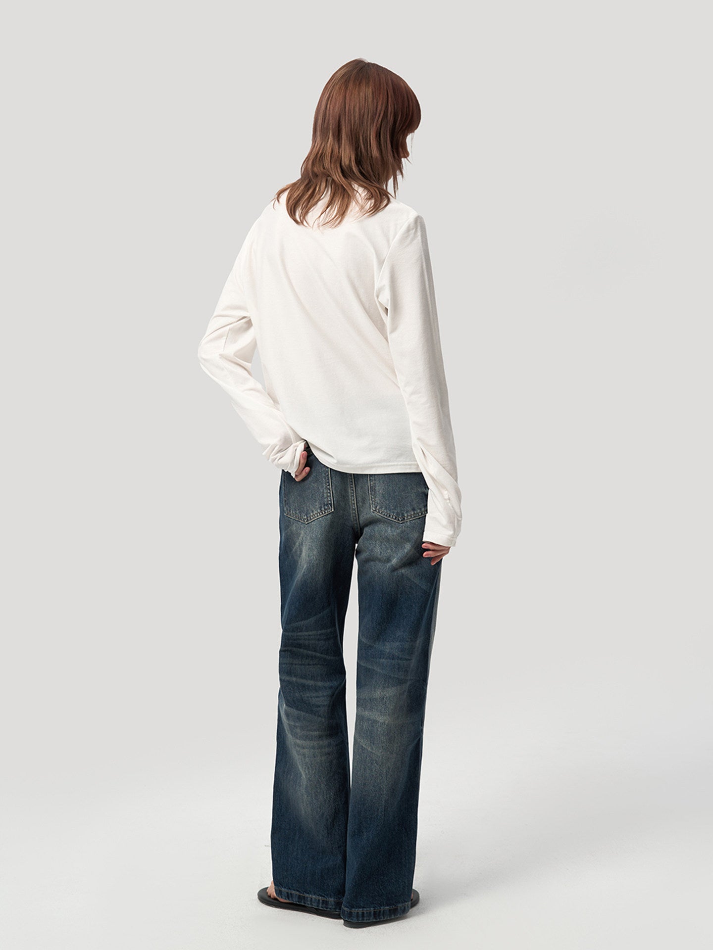 Asymmetrical Neckline T-Shirt