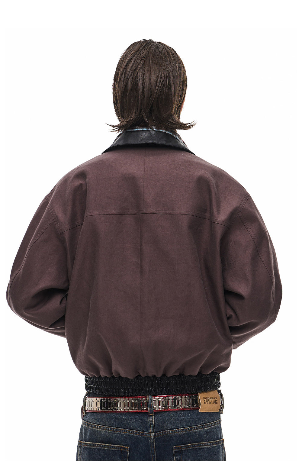 Short-Lapel Silhouette Workwear Jacket