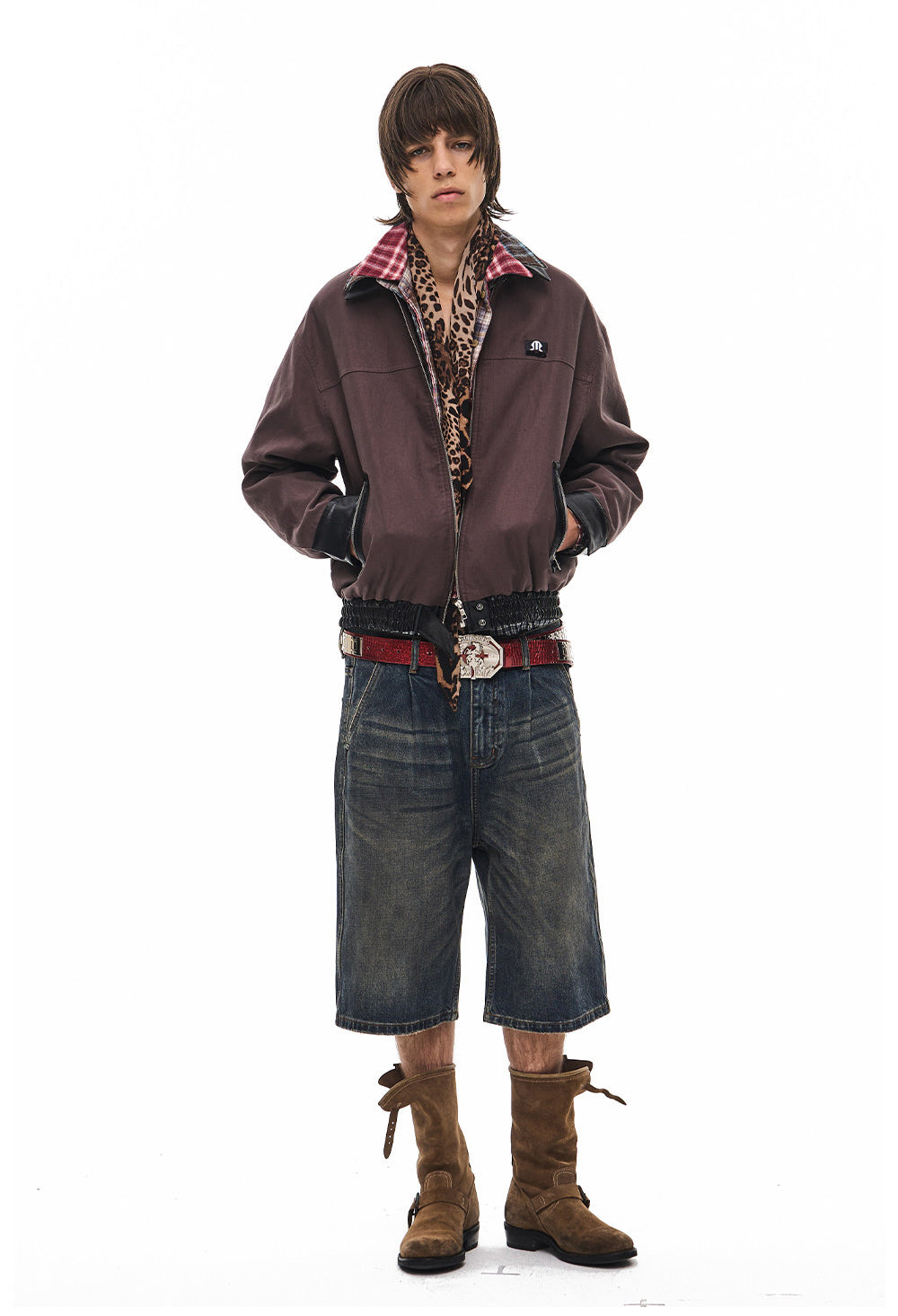 Short-Lapel Silhouette Workwear Jacket