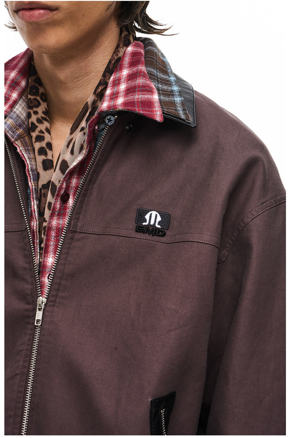 Short-Lapel Silhouette Workwear Jacket