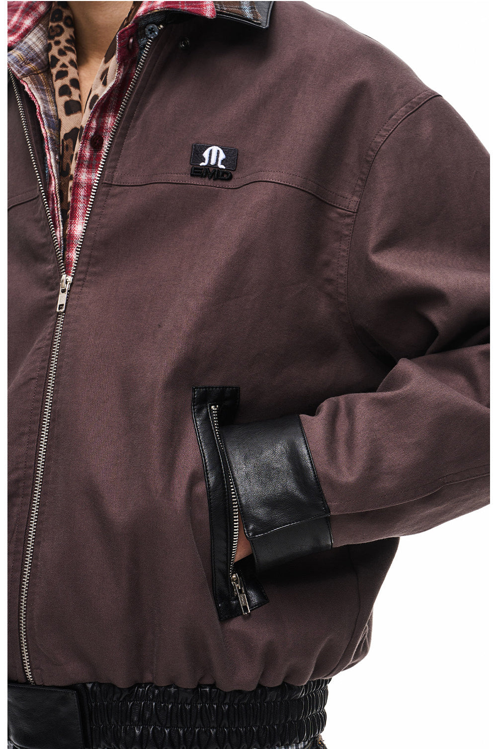 Short-Lapel Silhouette Workwear Jacket