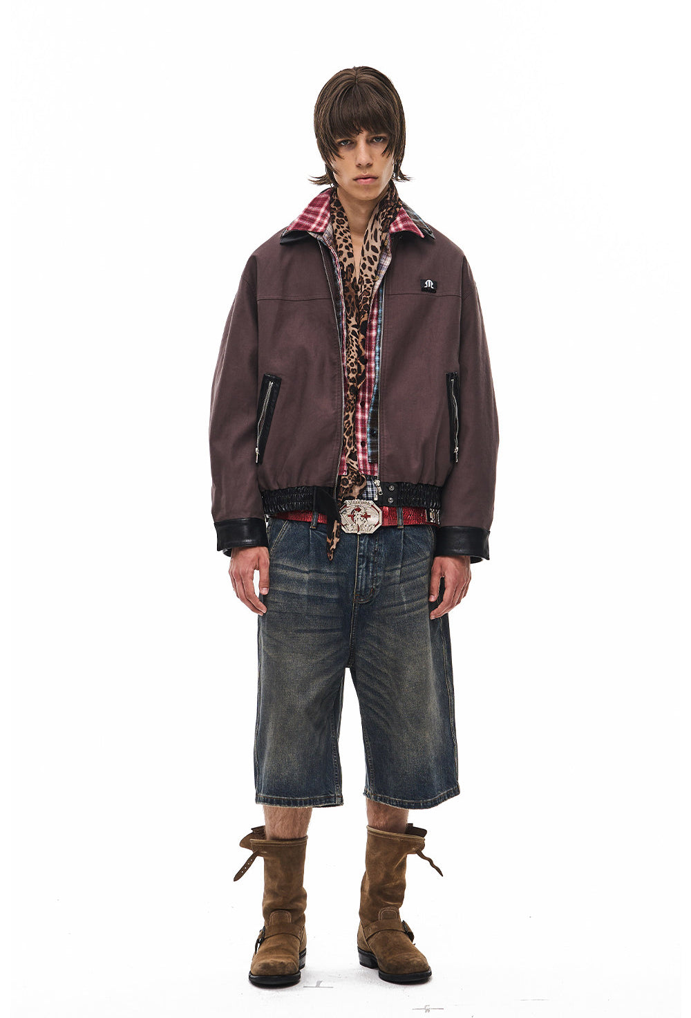Short-Lapel Silhouette Workwear Jacket