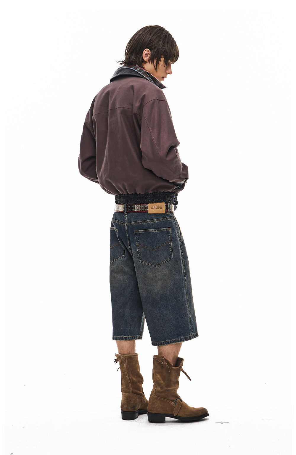 Short-Lapel Silhouette Workwear Jacket