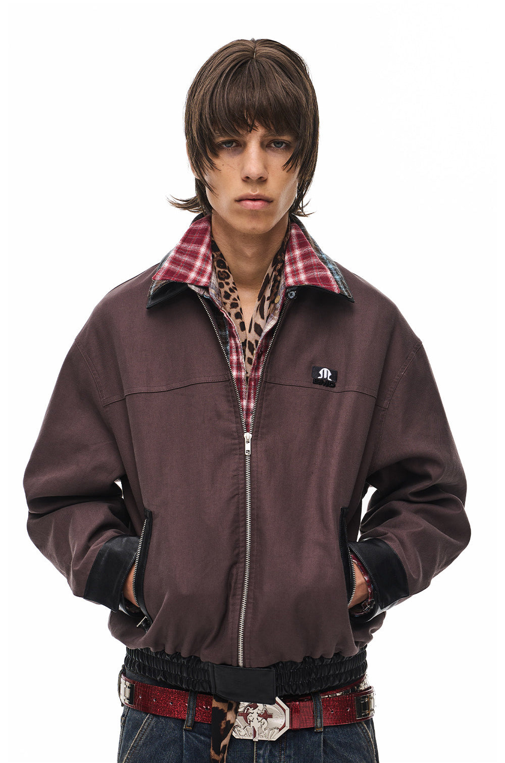 Short-Lapel Silhouette Workwear Jacket