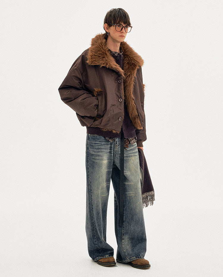 Mountain Carving Cotton Jacket