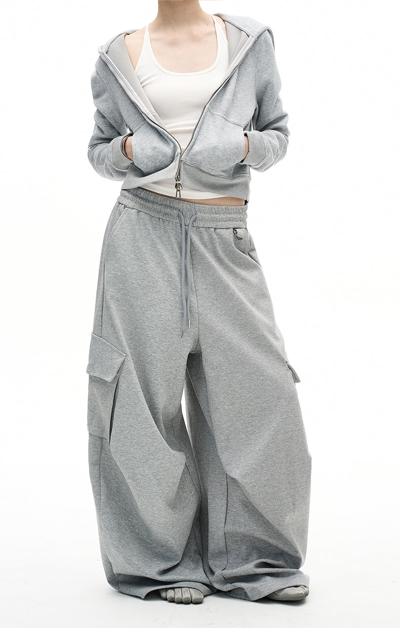 Multi-pocket design sweatpants