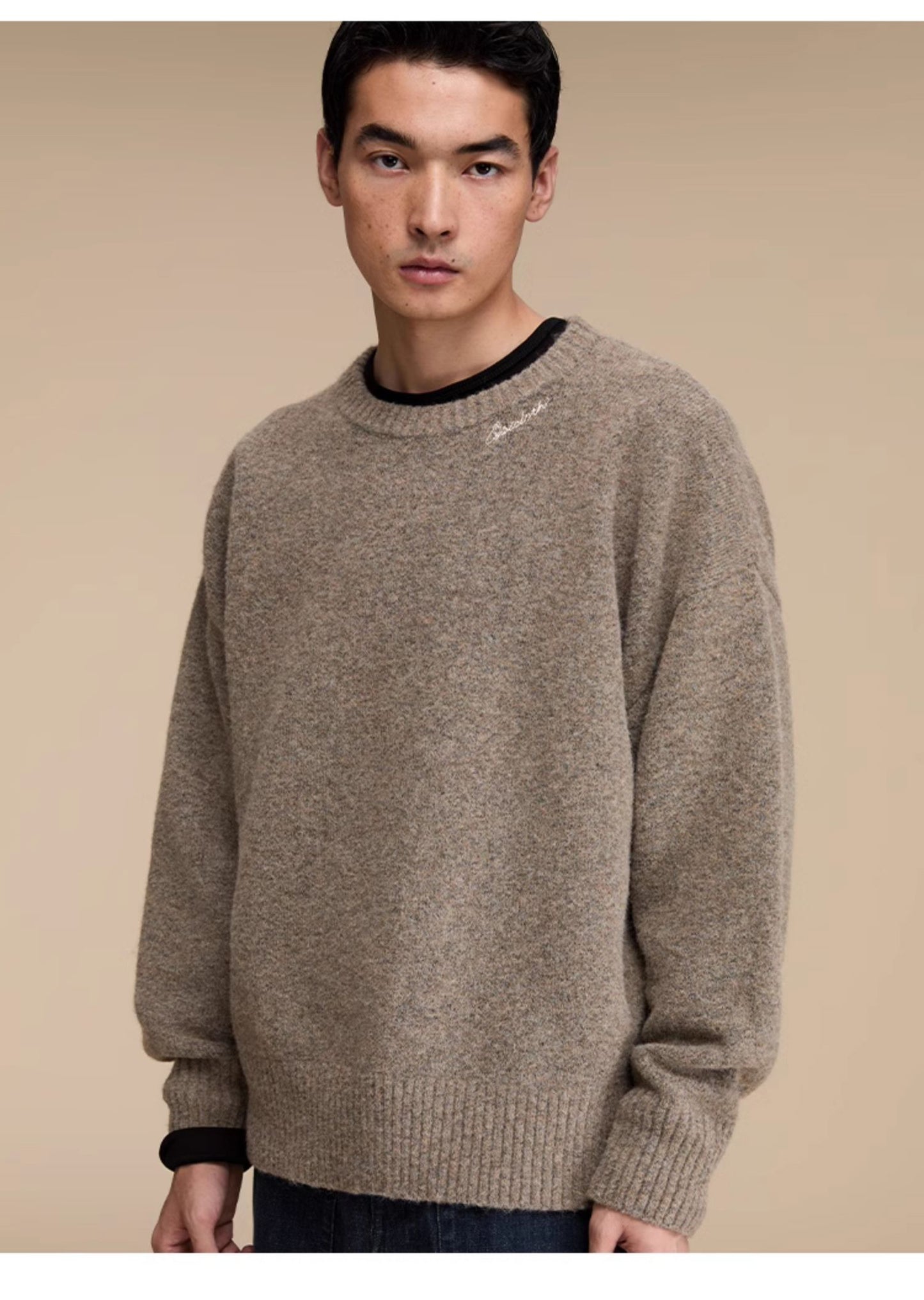 Round Neck Pullover Casual Knitwear