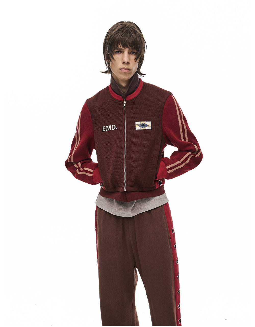 Stand-Collar Sports Jacket