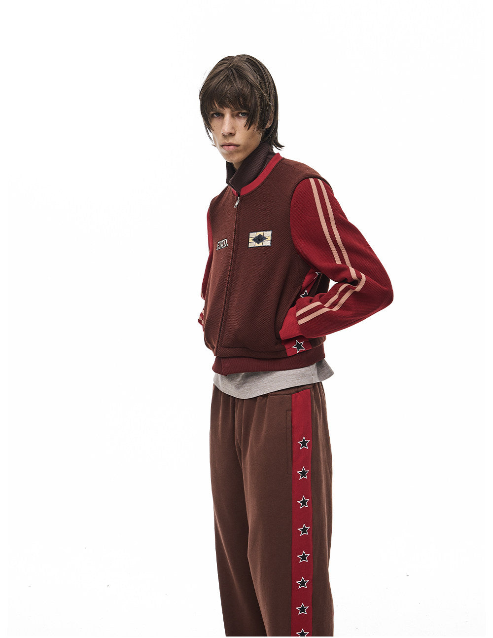 Stand-Collar Sports Jacket