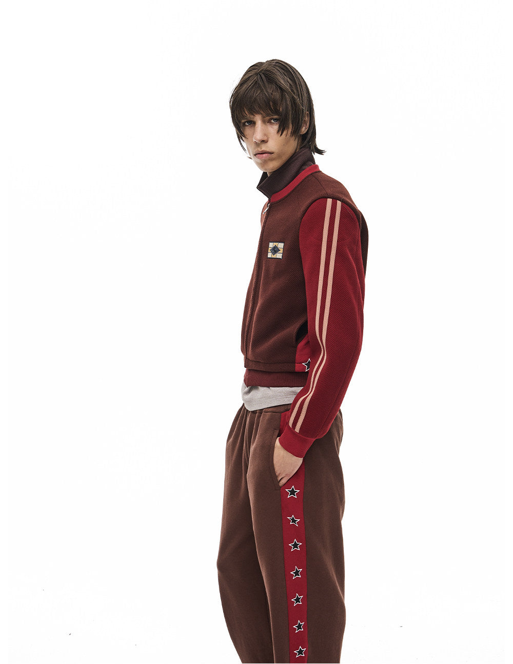 Stand-Collar Sports Jacket
