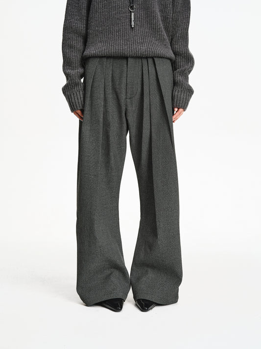 Pleated Loose Casual Pants