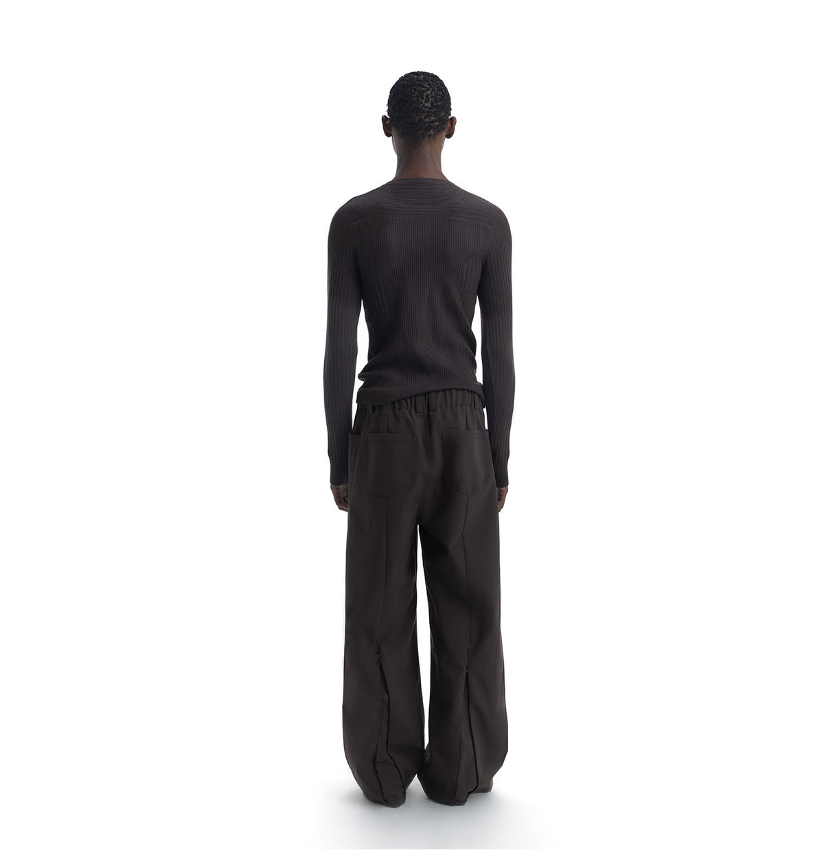 Textured Patchwork Slim-Fit Knit