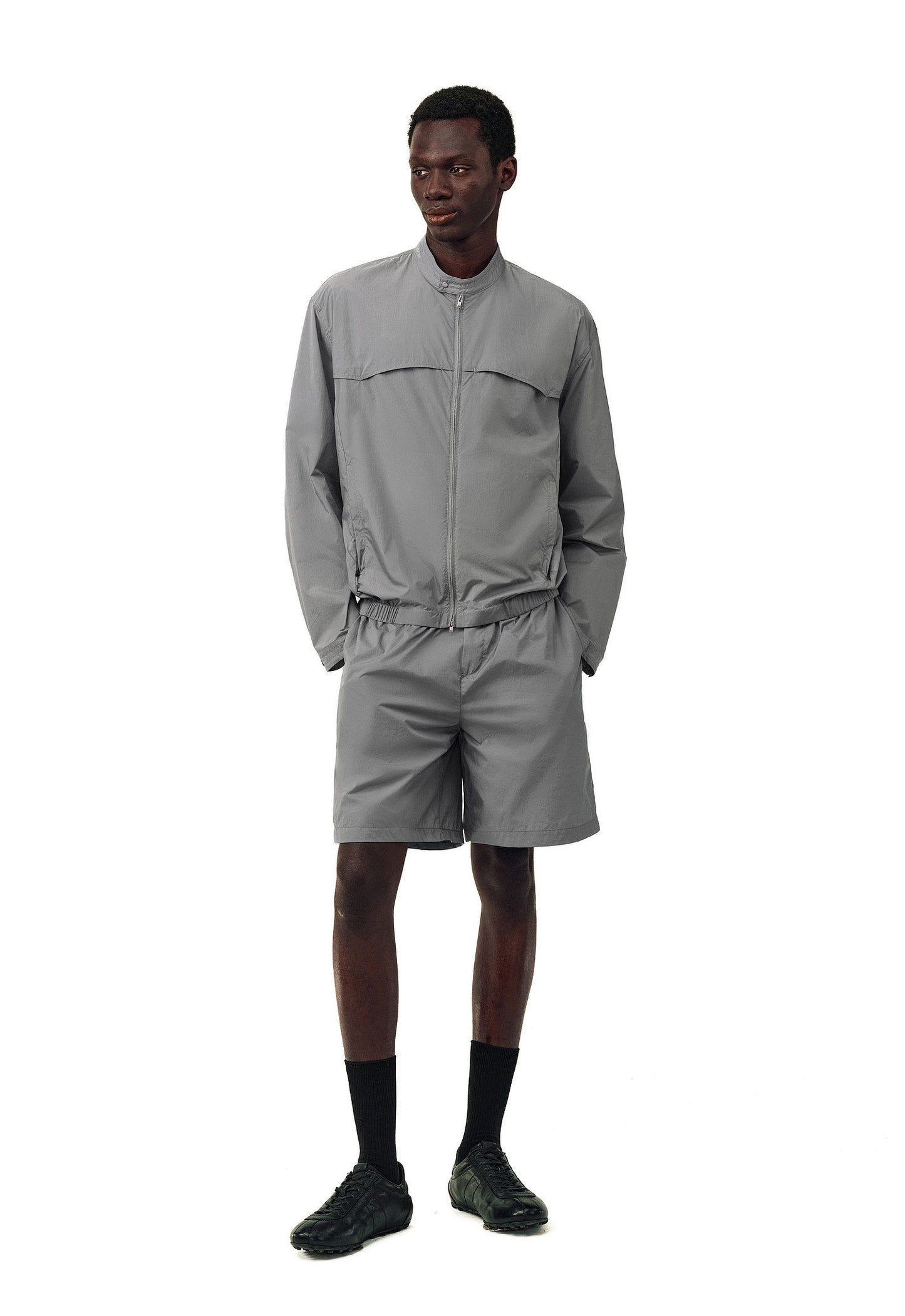 Water-repellent sun-protective shorts