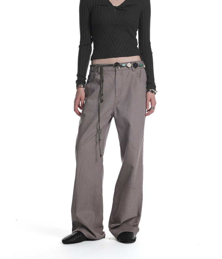 Distressed Casual Pants