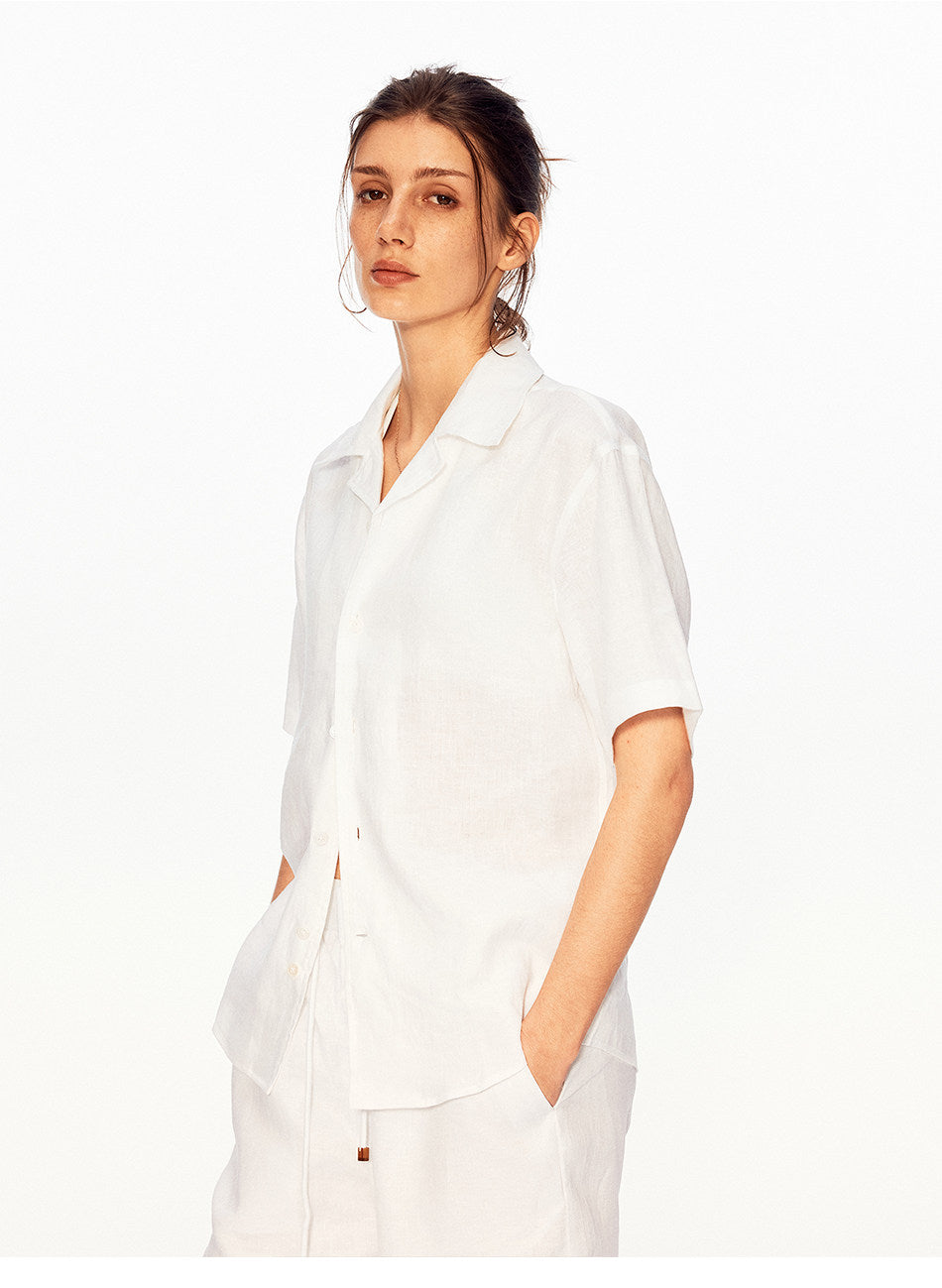 Seagull Collar Casual Shirt