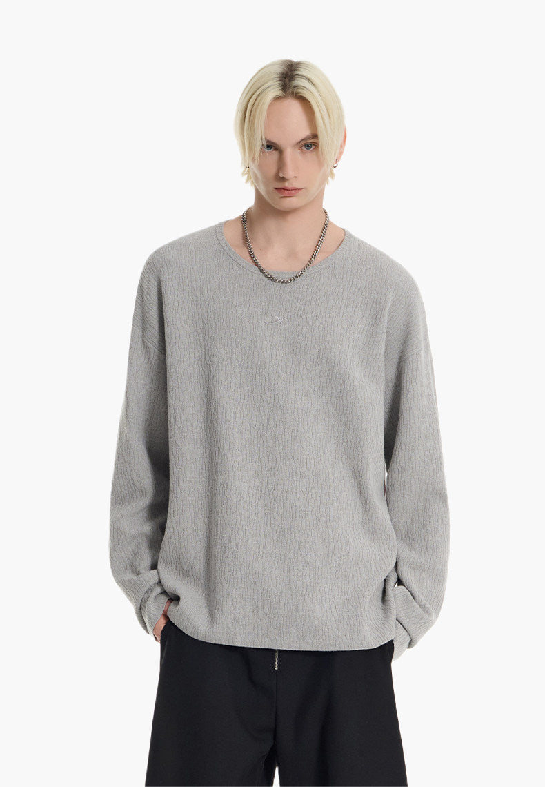 Round-Neck Lightweight Sweater