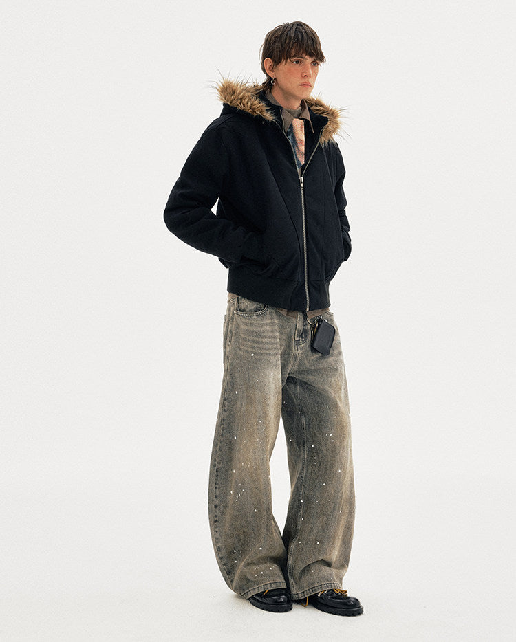 Detachable Fur Collar Cotton Jacket