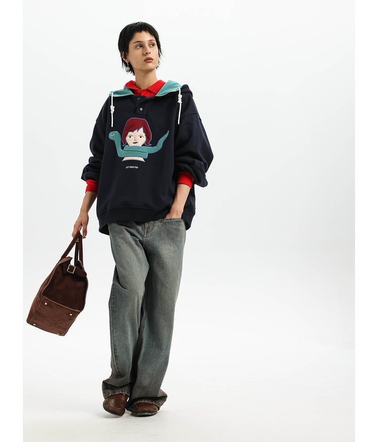 Contrast Color Anti-Static Parka