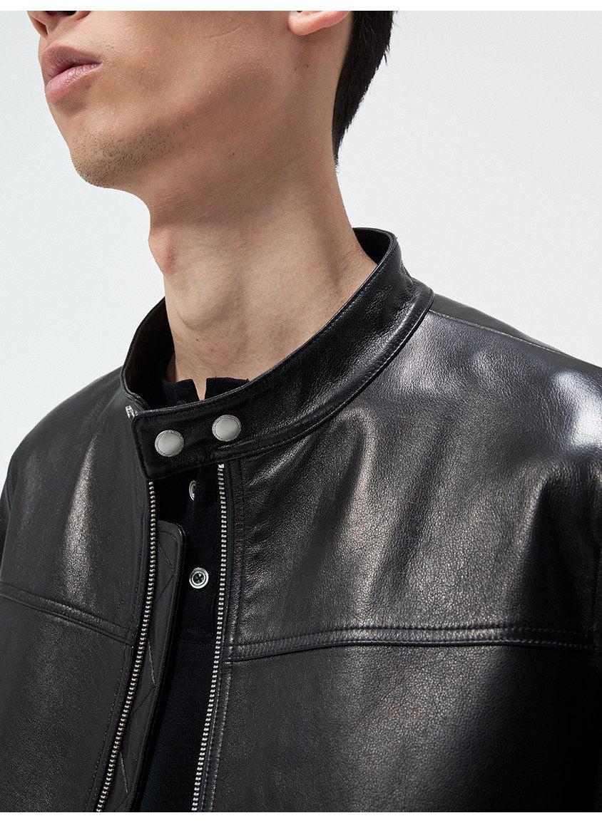 Imported Leather Short Jacket