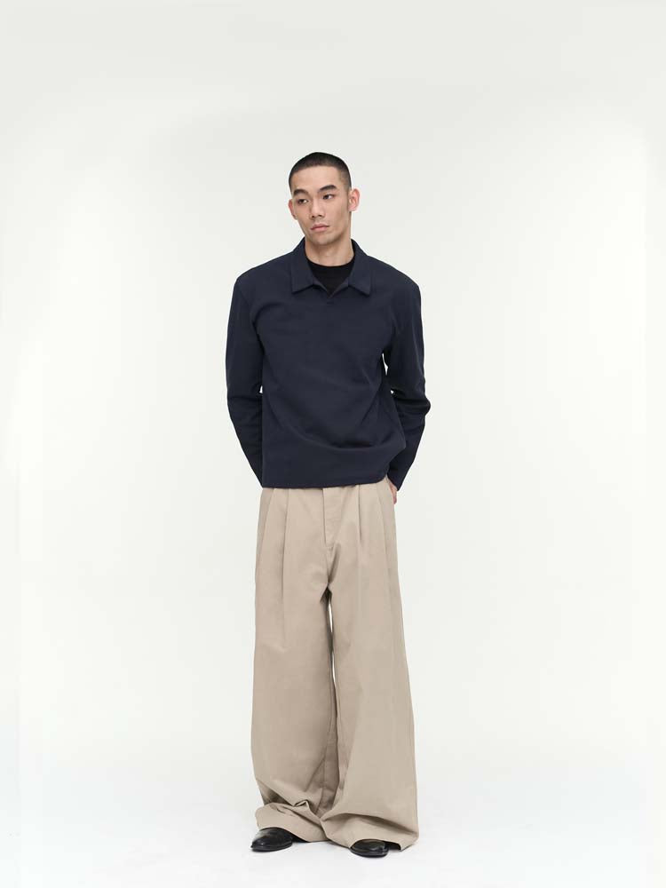 Natural wash casual pants