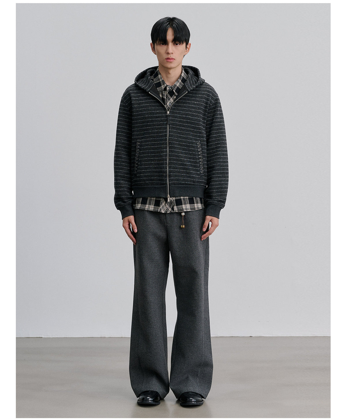 Straight-Waist Casual Pants
