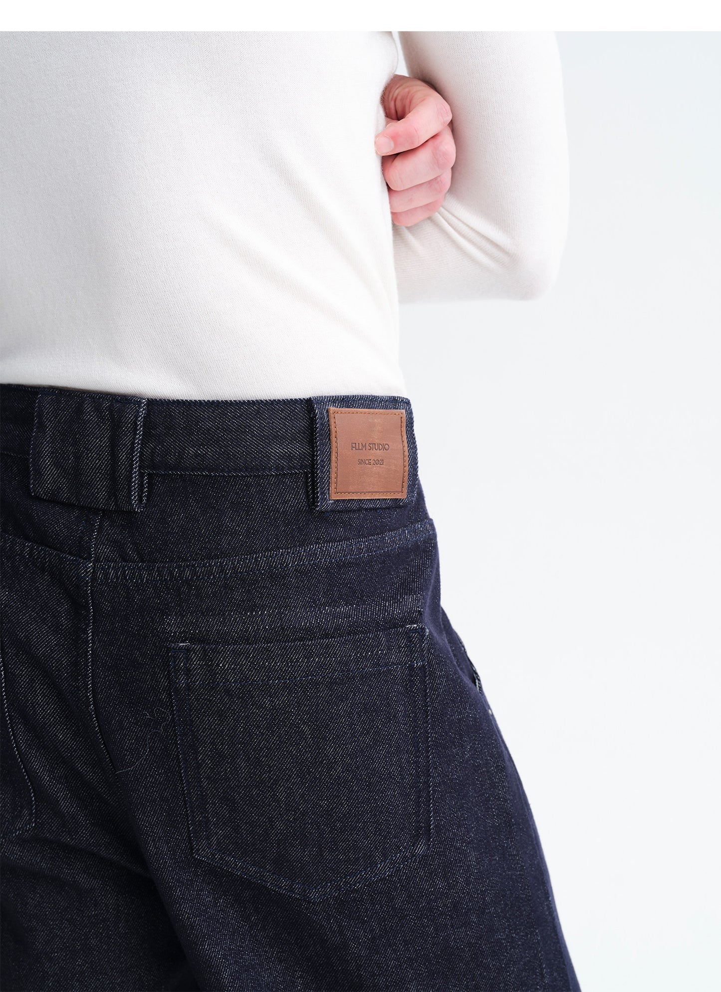 Simple Retro Denim Pants