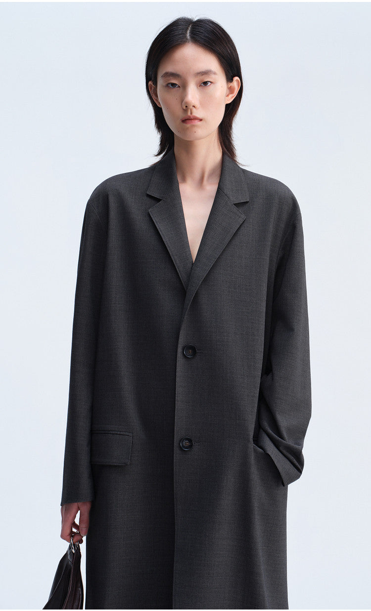 Notch Lapel Casual Coat