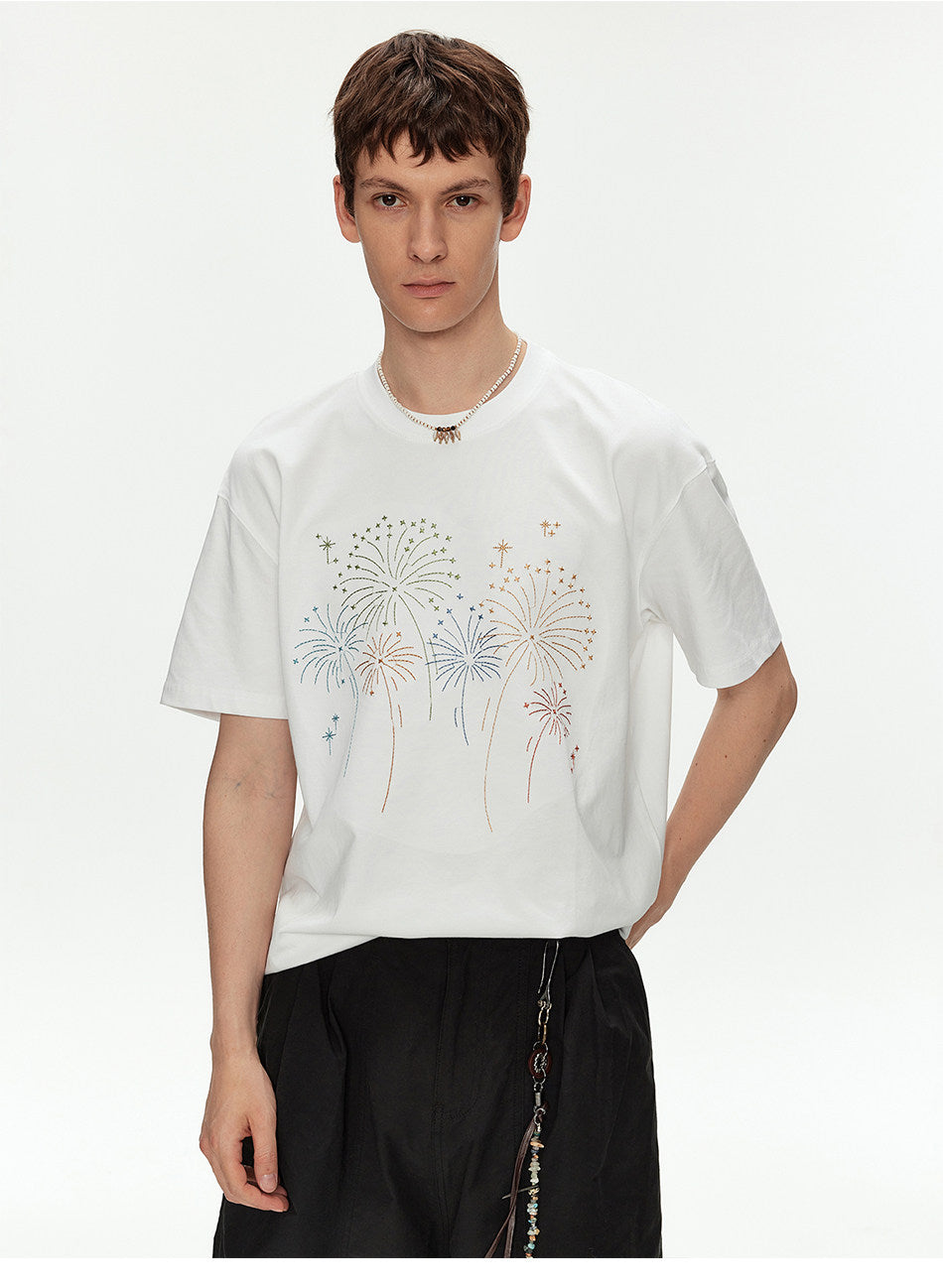 Oversized T-Shirt with Embroidery