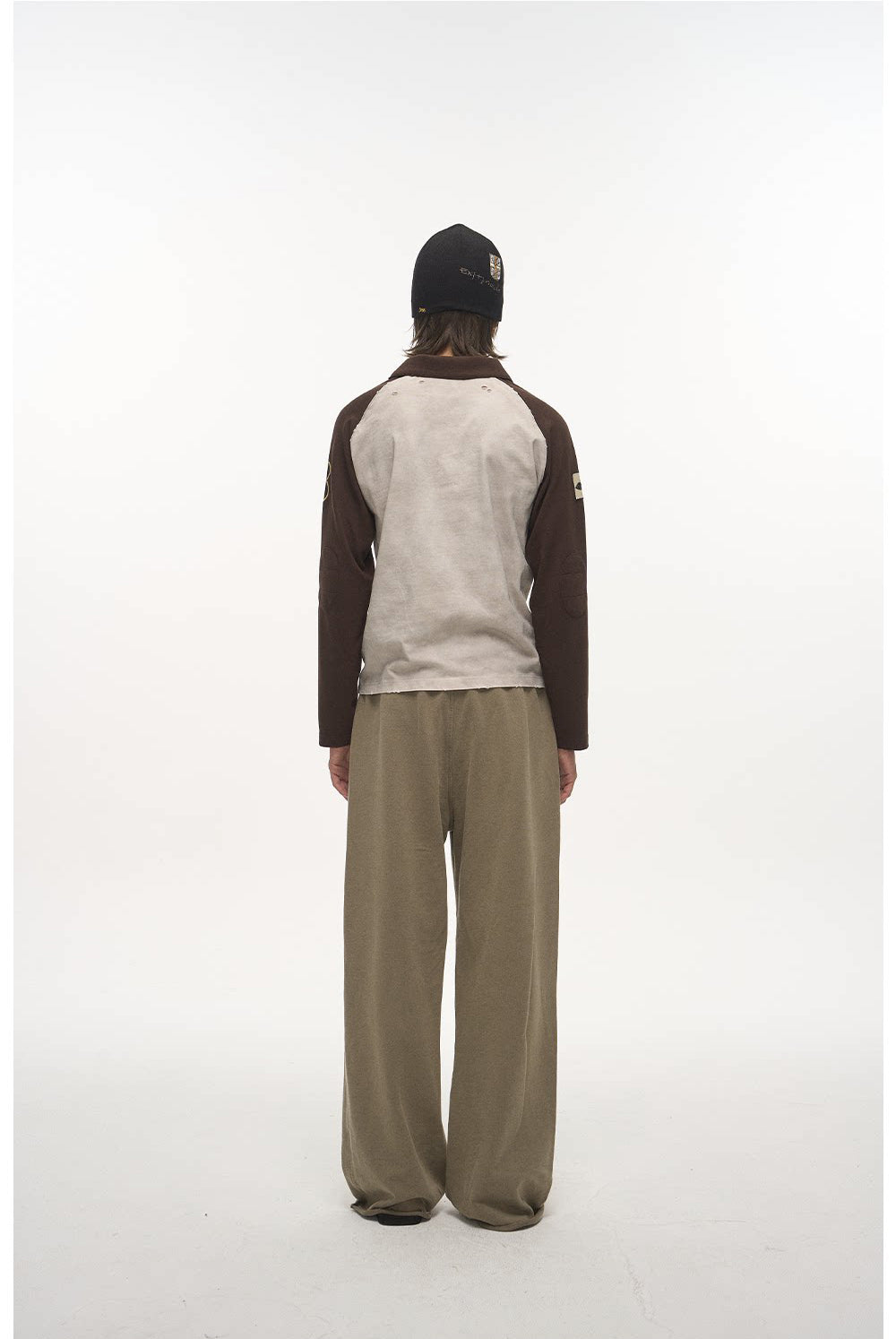 Wash-Distressed Digital Appliqué Sweatpants