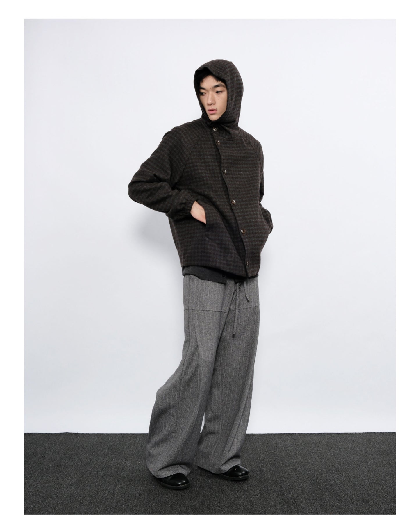 Checkered Hooded Jacket