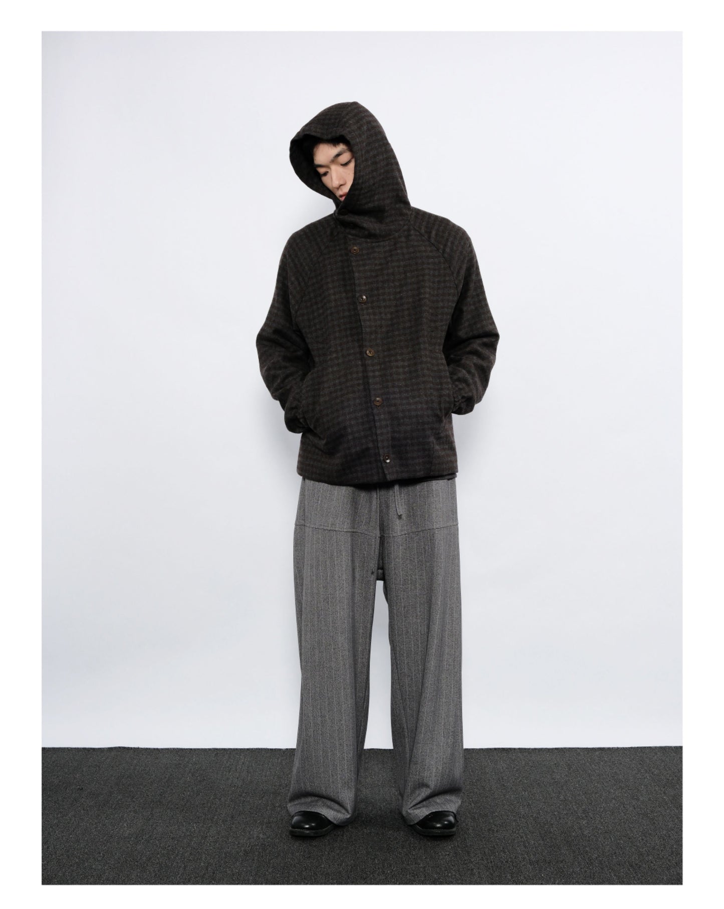 Checkered Hooded Jacket