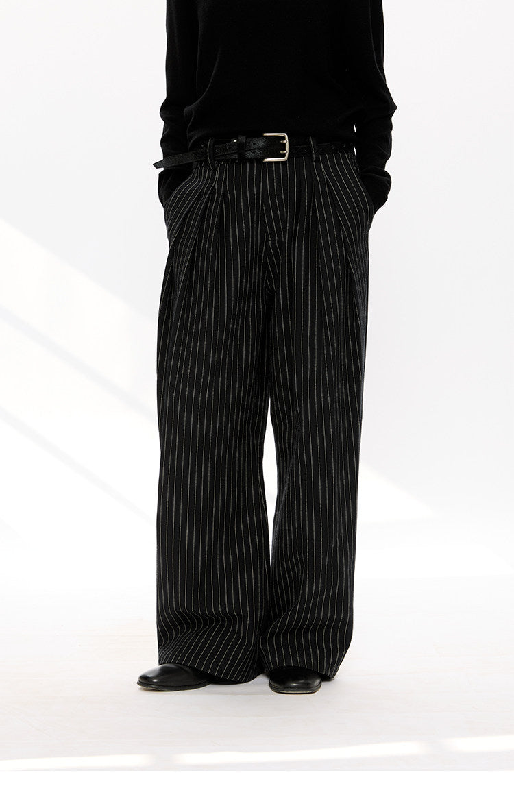 Striped Linen Casual Pants