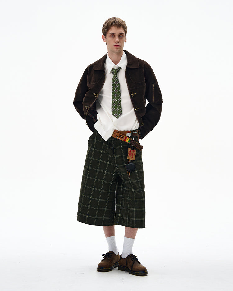 Airplane Buckle Short Jacket