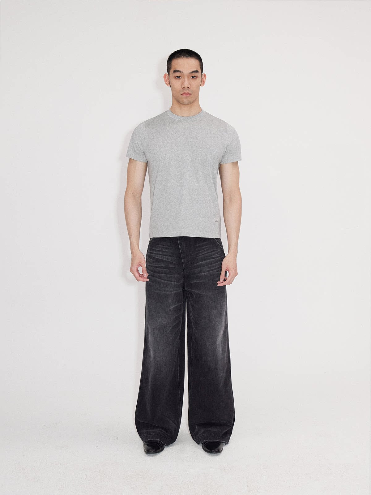 Asymmetrical Flap Jeans