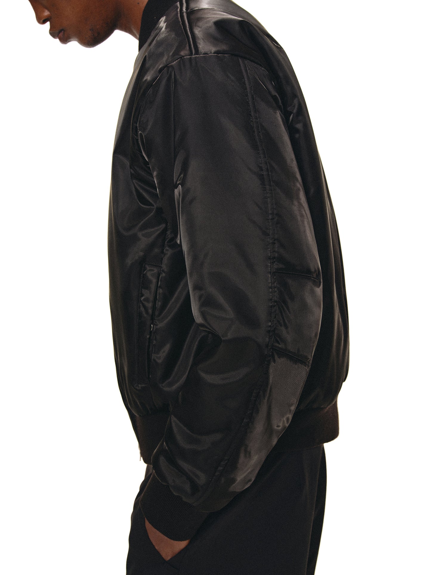 Glossy Bomber Jacket