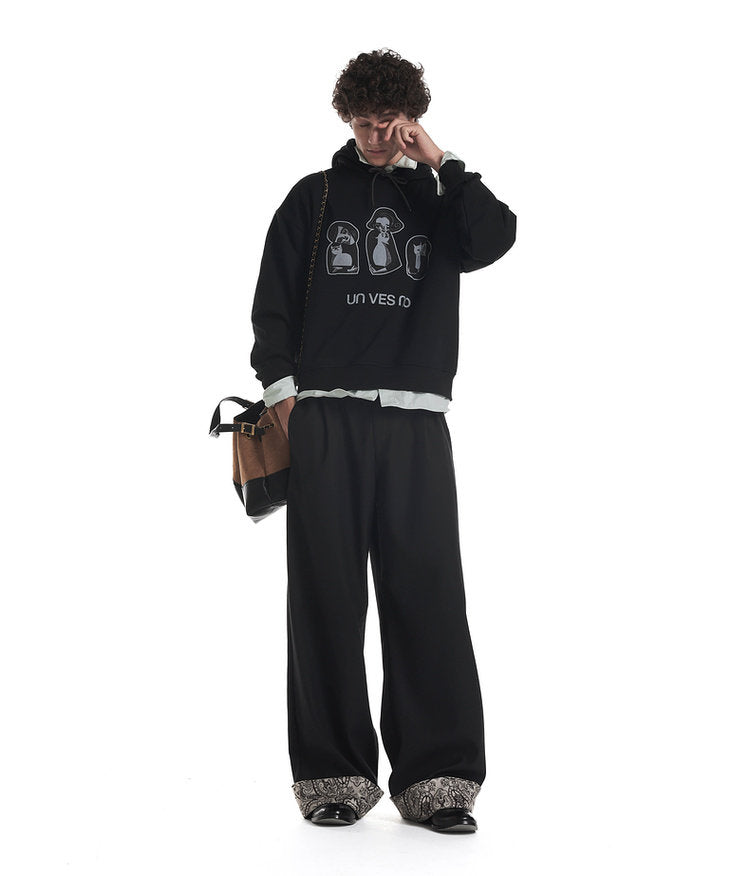 Fun Print Casual Hoodie