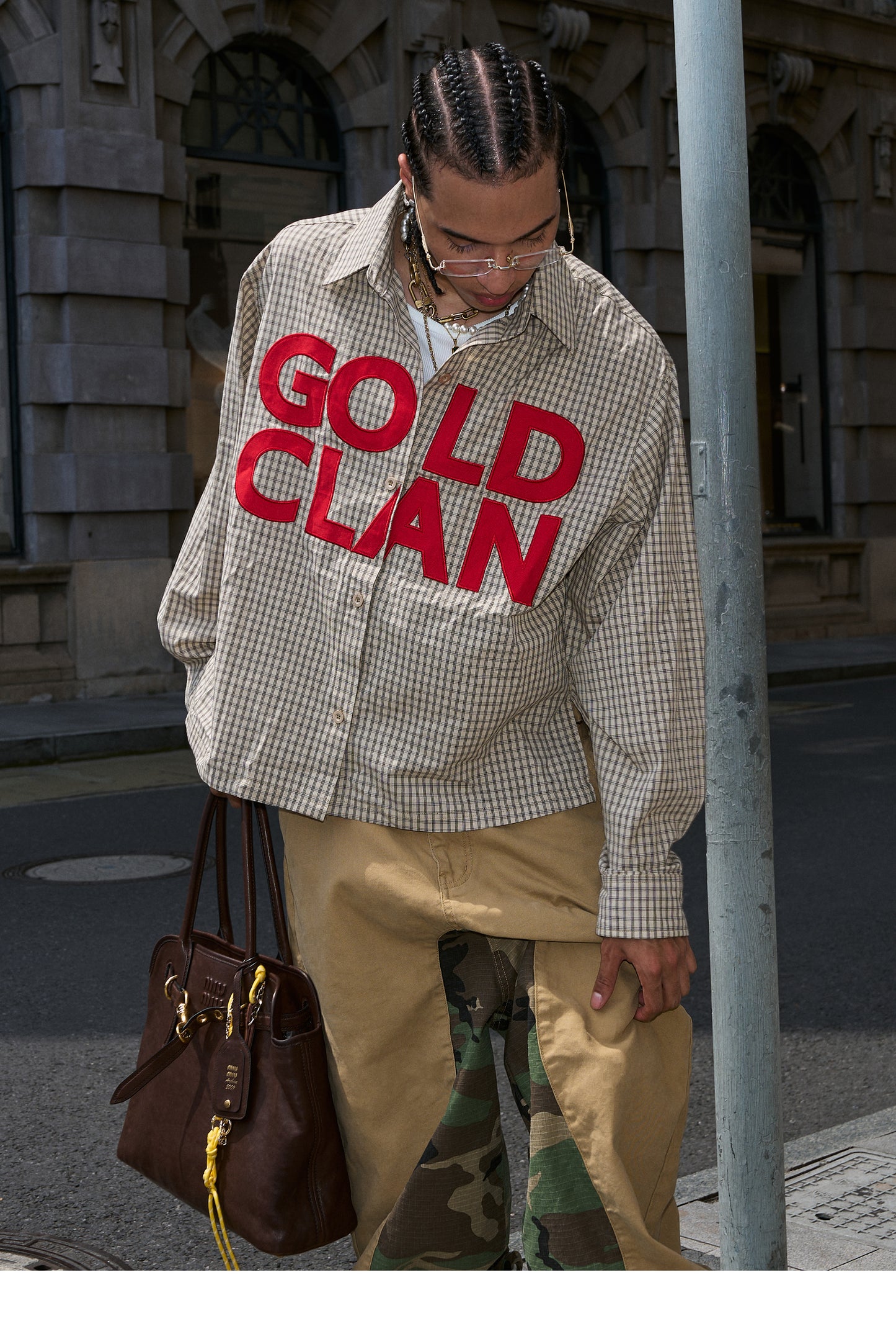 Patchwork Check Shirt