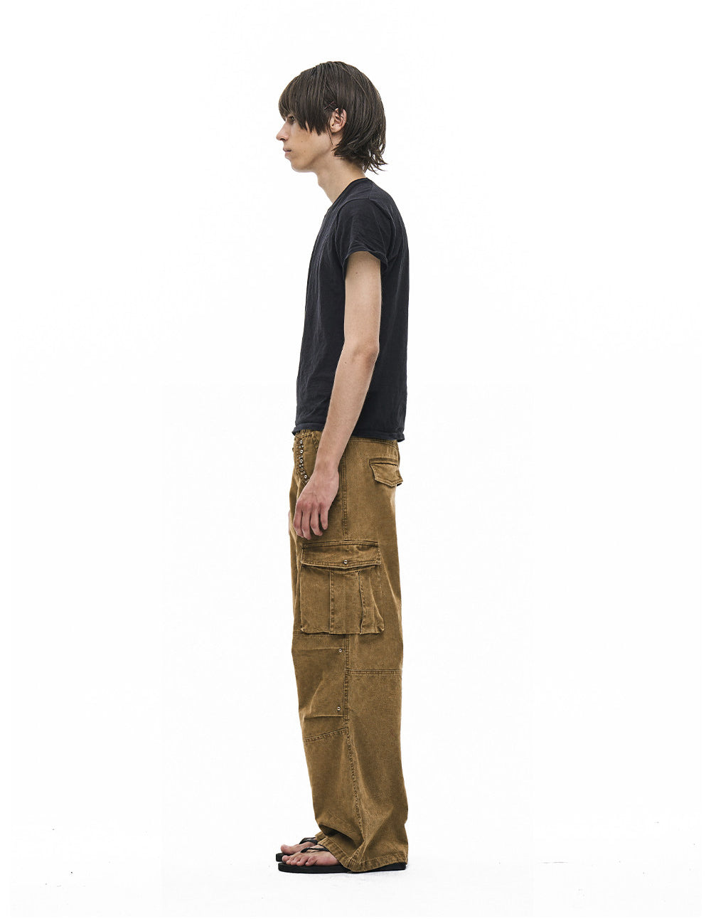 Distressed Multi-Pocket Cargo Pants