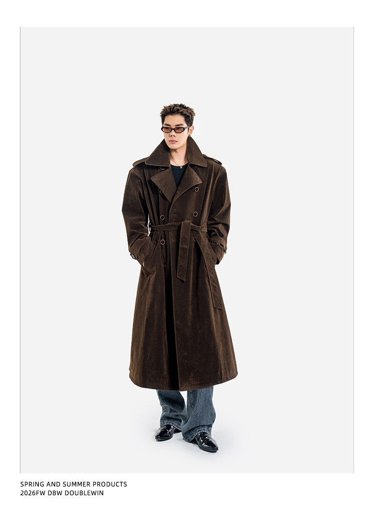 Classic Suede Trench Coat　