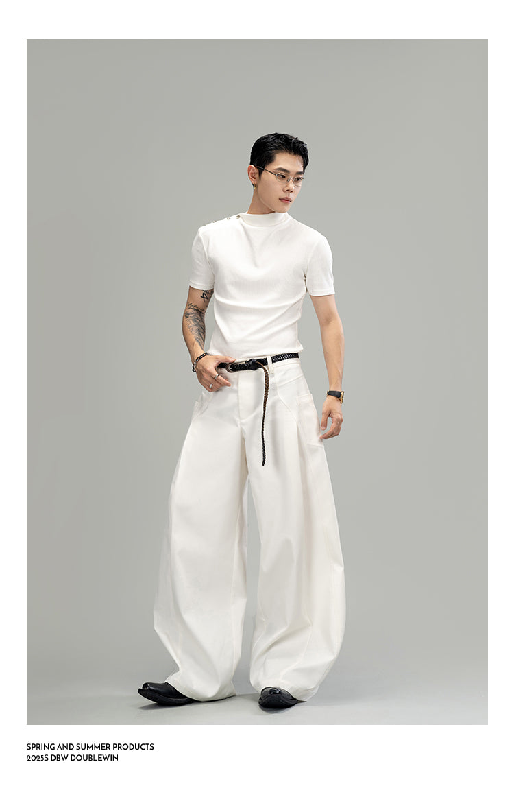 Deconstructed Casual Pants