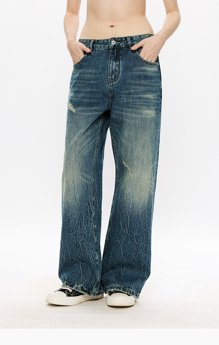 Ripple Wash Denim Pants