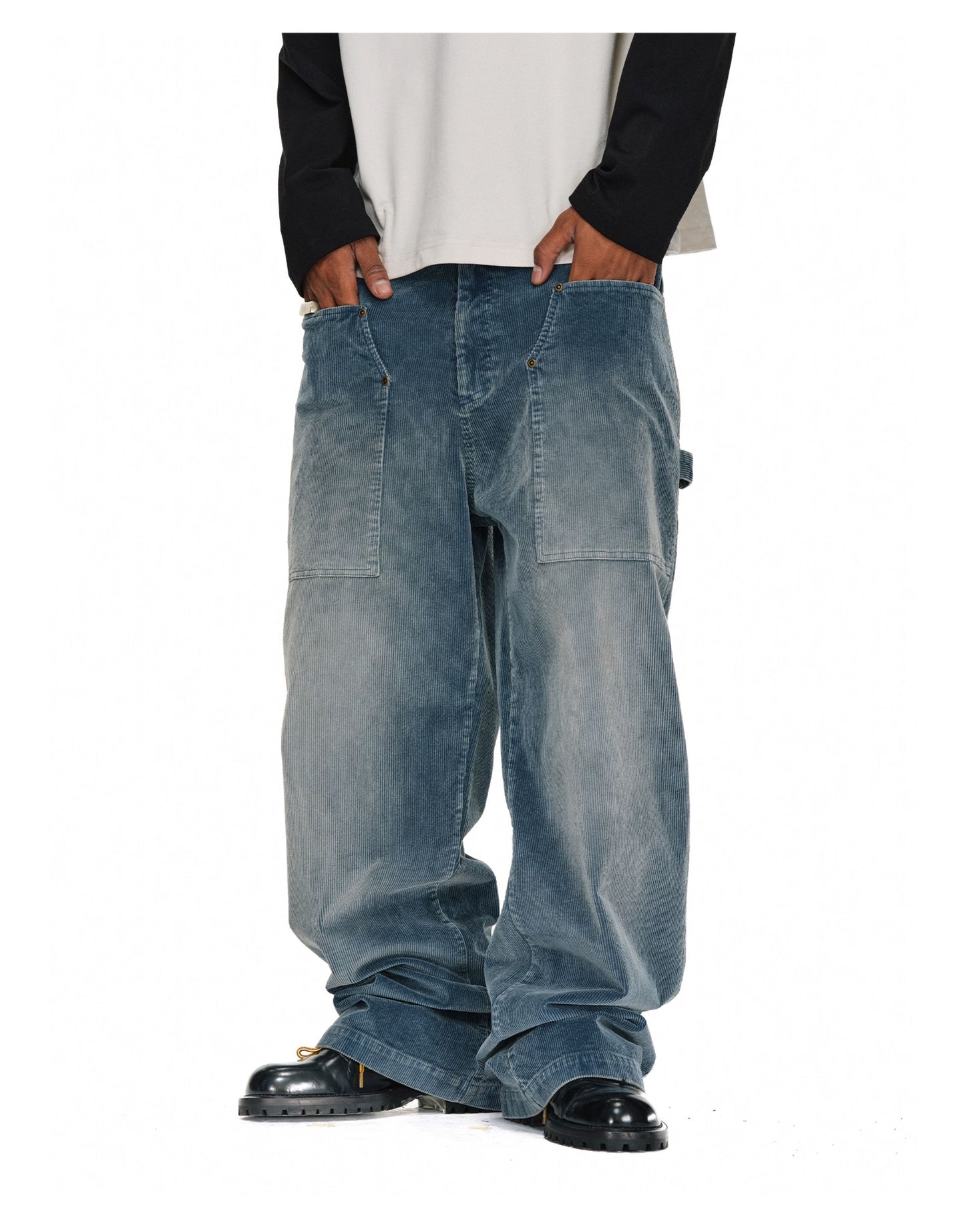 Wash-processed Corduroy Casual Pants