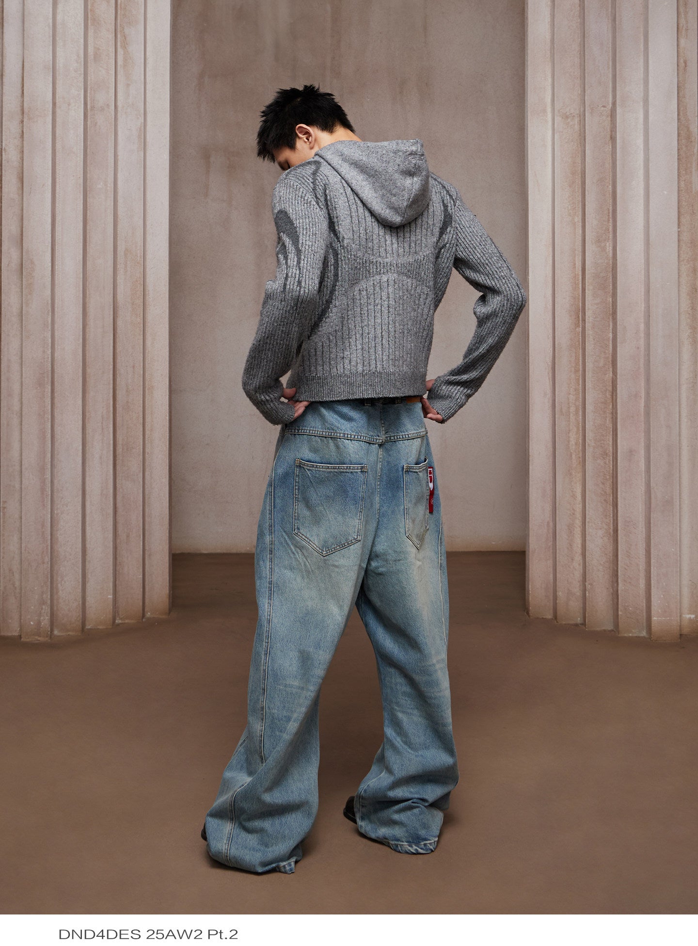 Wool-Blend Zip-Up Cardigan