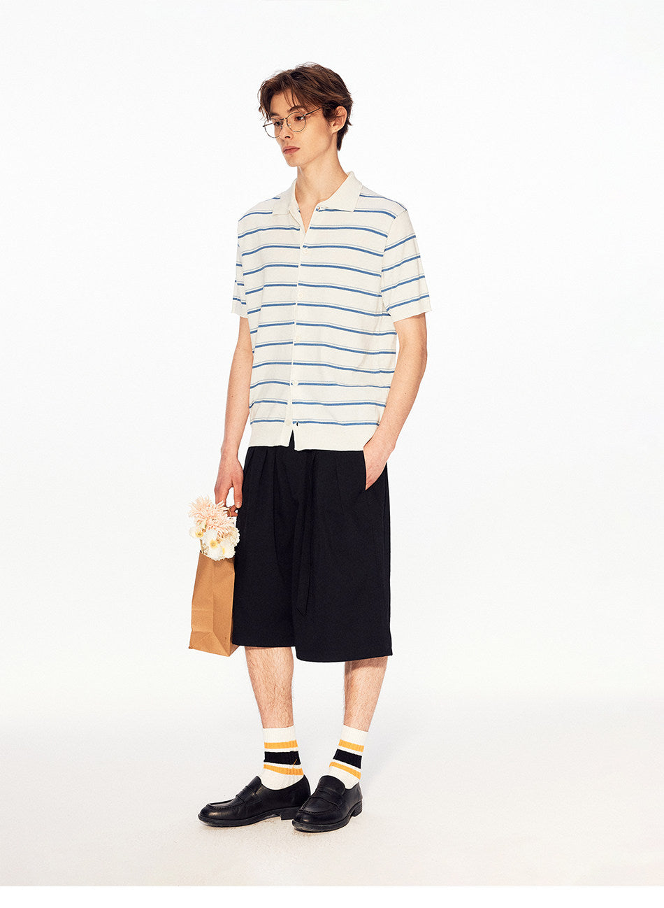 No-Iron Loose-Fit Shorts