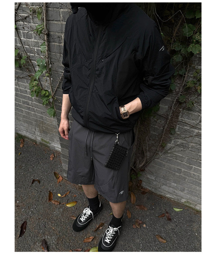 Lightweight breathable jacket with a hood