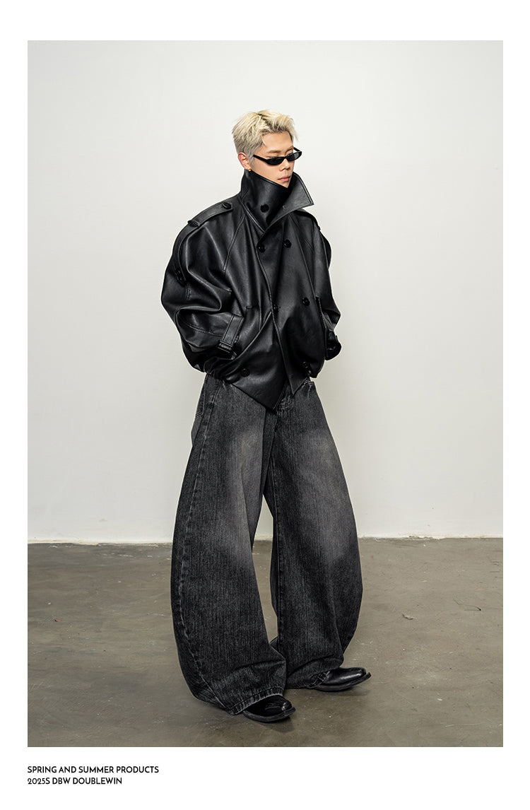 Oversized Stand Collar Jacket