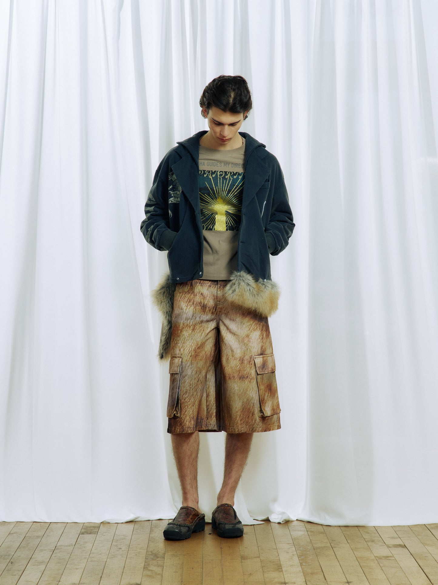 3D-Printed Denim Shorts